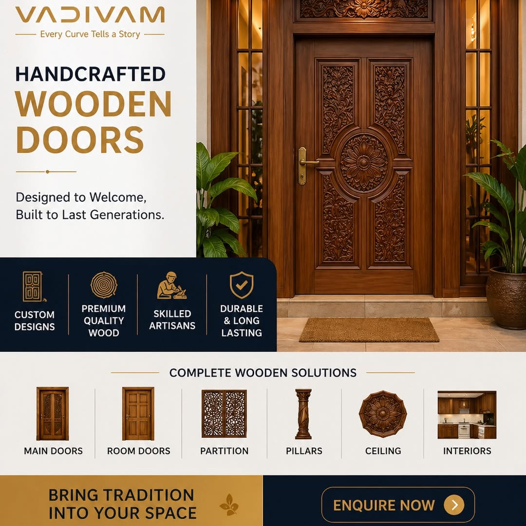 Traditional teak woodwork